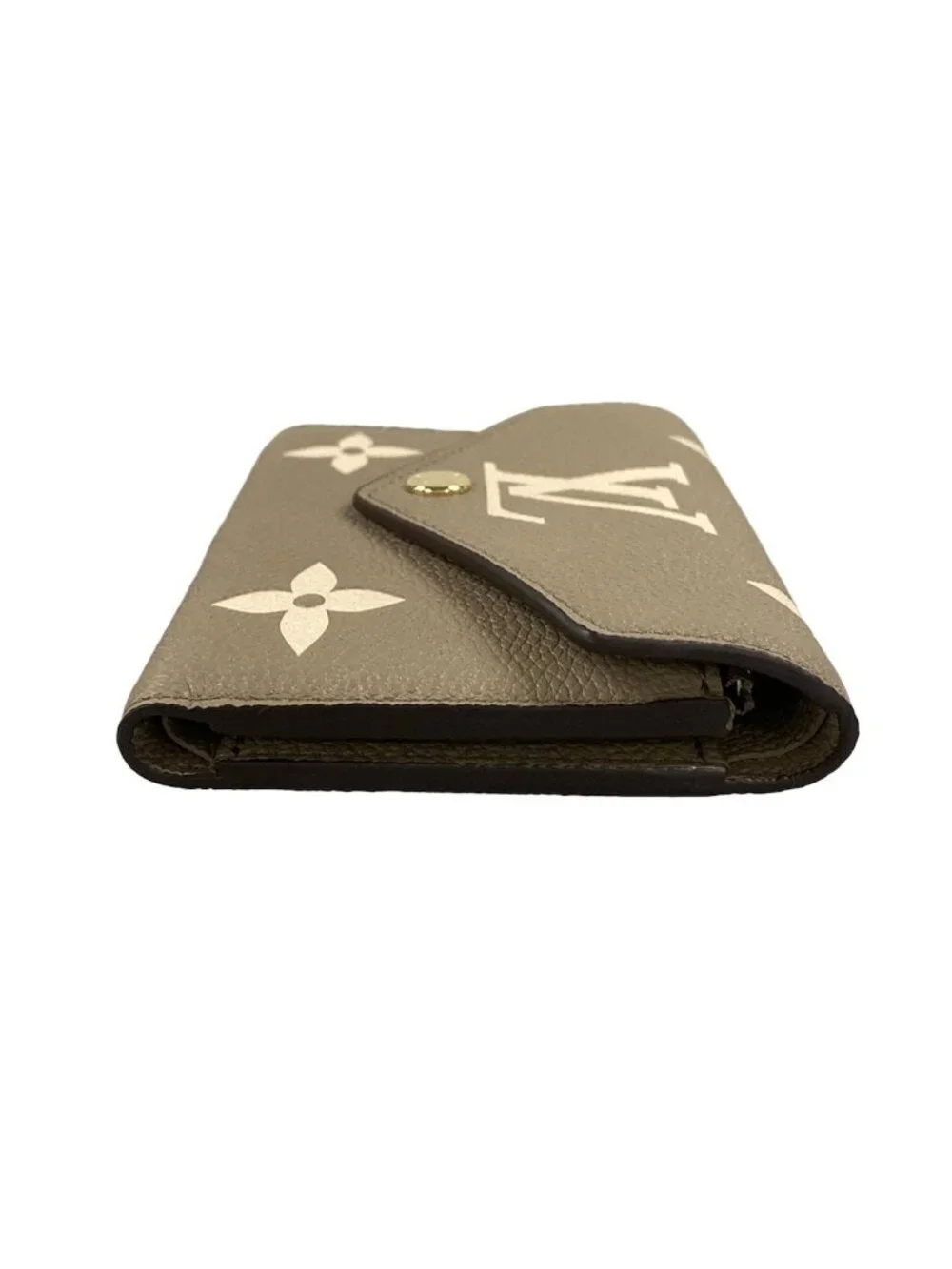 Louis Vuitton Bicolor Monogram Empreinte Portefeuille Victorine Tourterelle